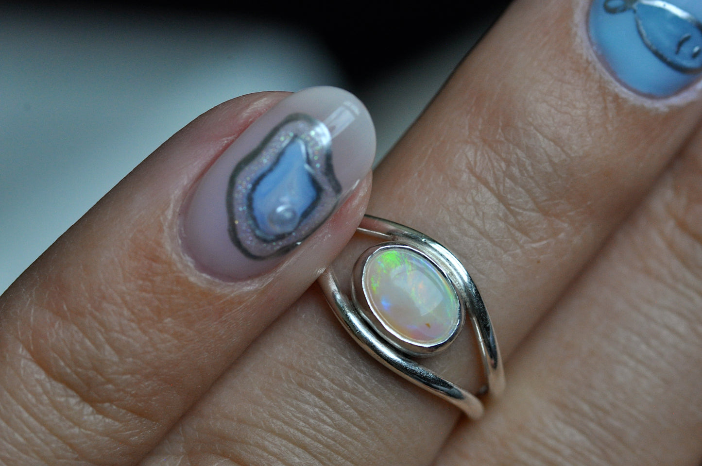Australian Opal Toe Ring
