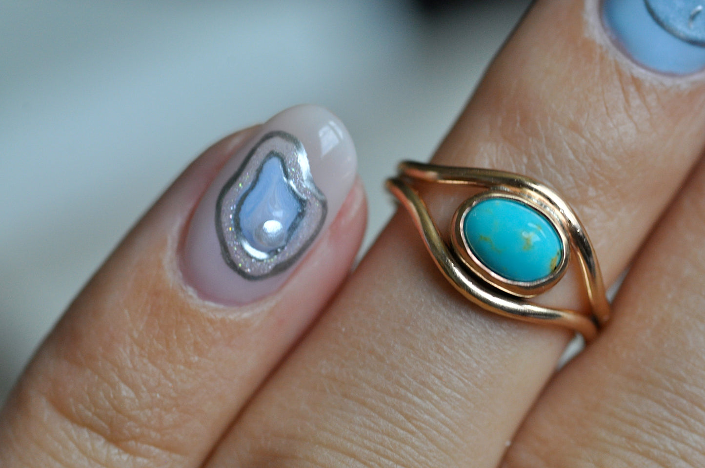 Turquoise Toe Ring