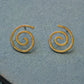 Gold Spiral Studs