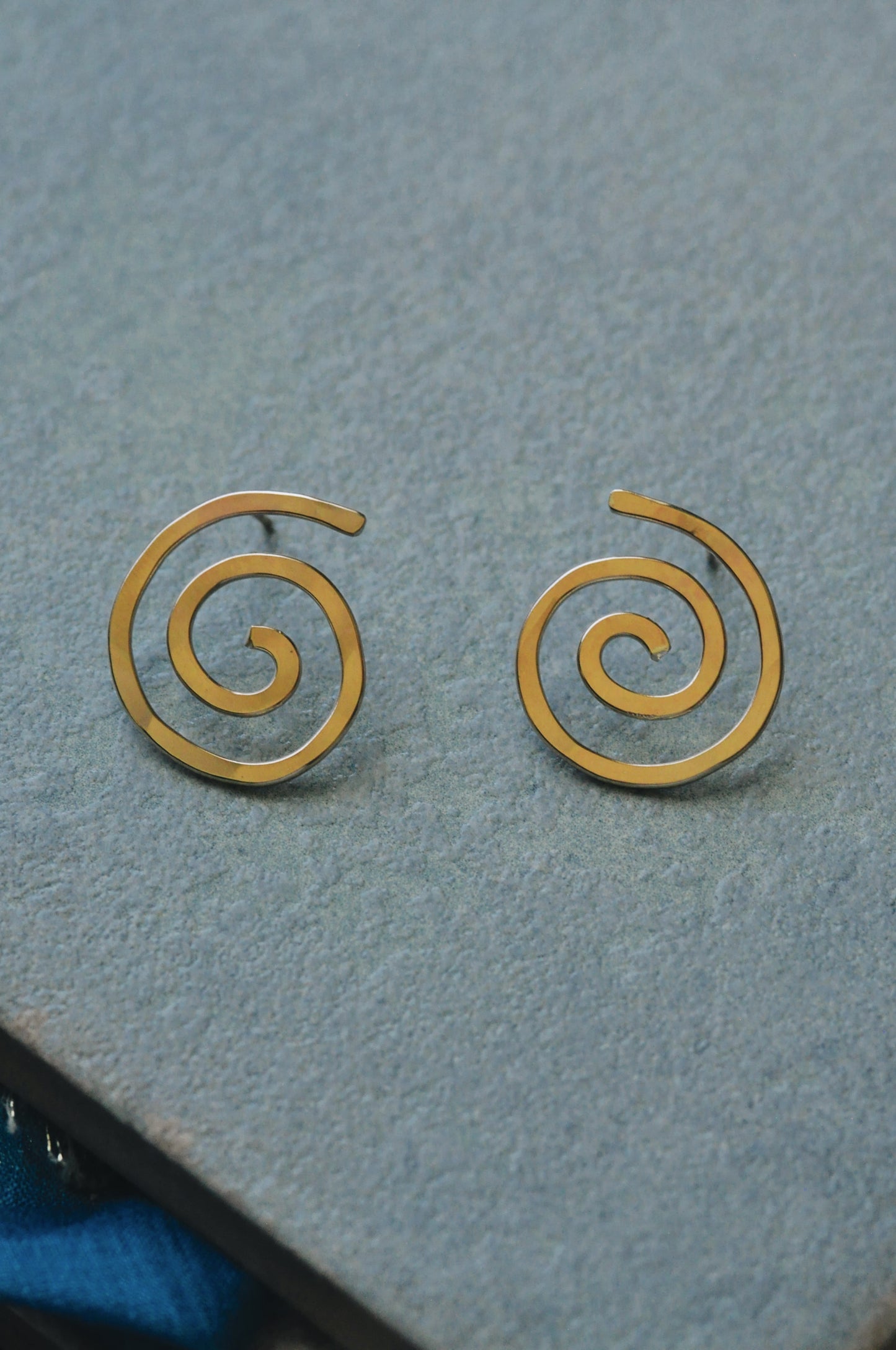 Gold Spiral Studs