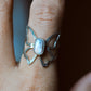 Butterfly Mexican Opal Ring Size 6.5-7