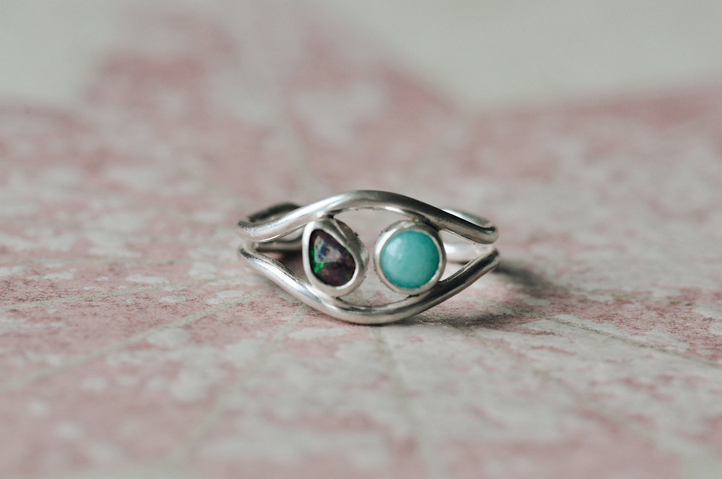 Opal Amazonite Toe Ring