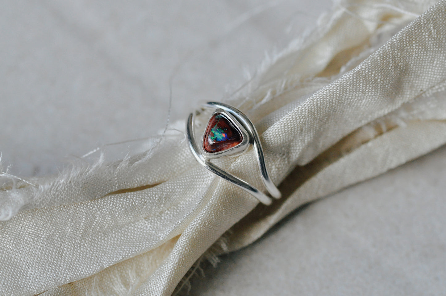 Mexican Opal Toe Ring
