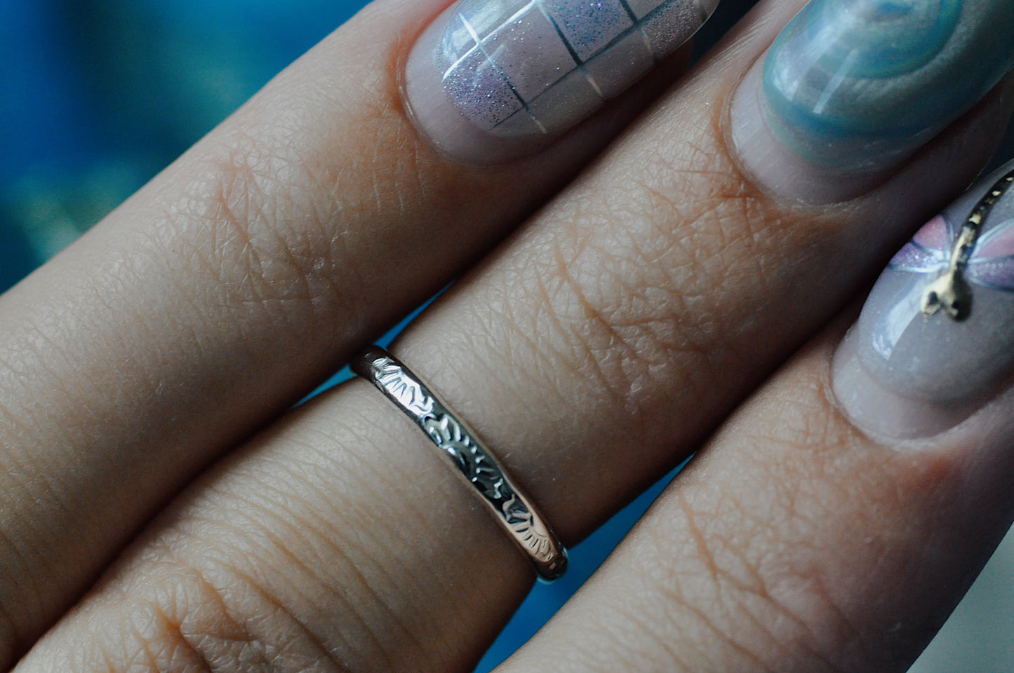 Silver Toe Ring Flower