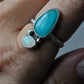 Amazonite & Australian Opal Ring Size 7