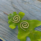 Gold Spiral Hoops