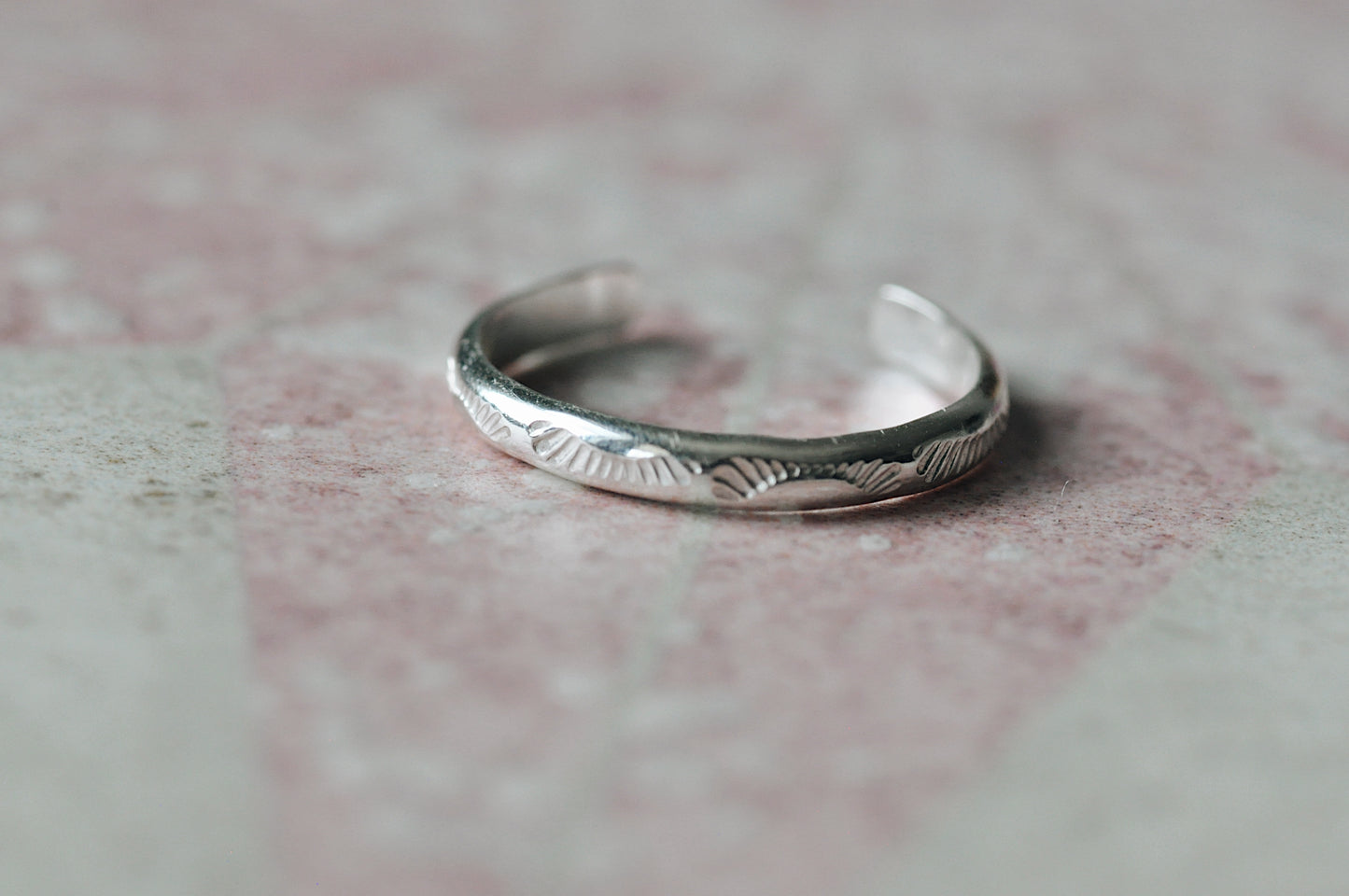 Silver Toe Ring Sun