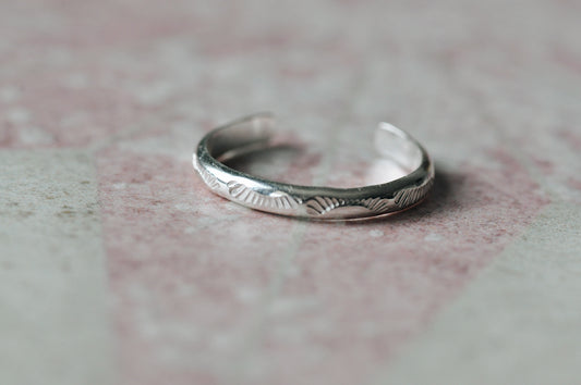 Silver Toe Ring Sun