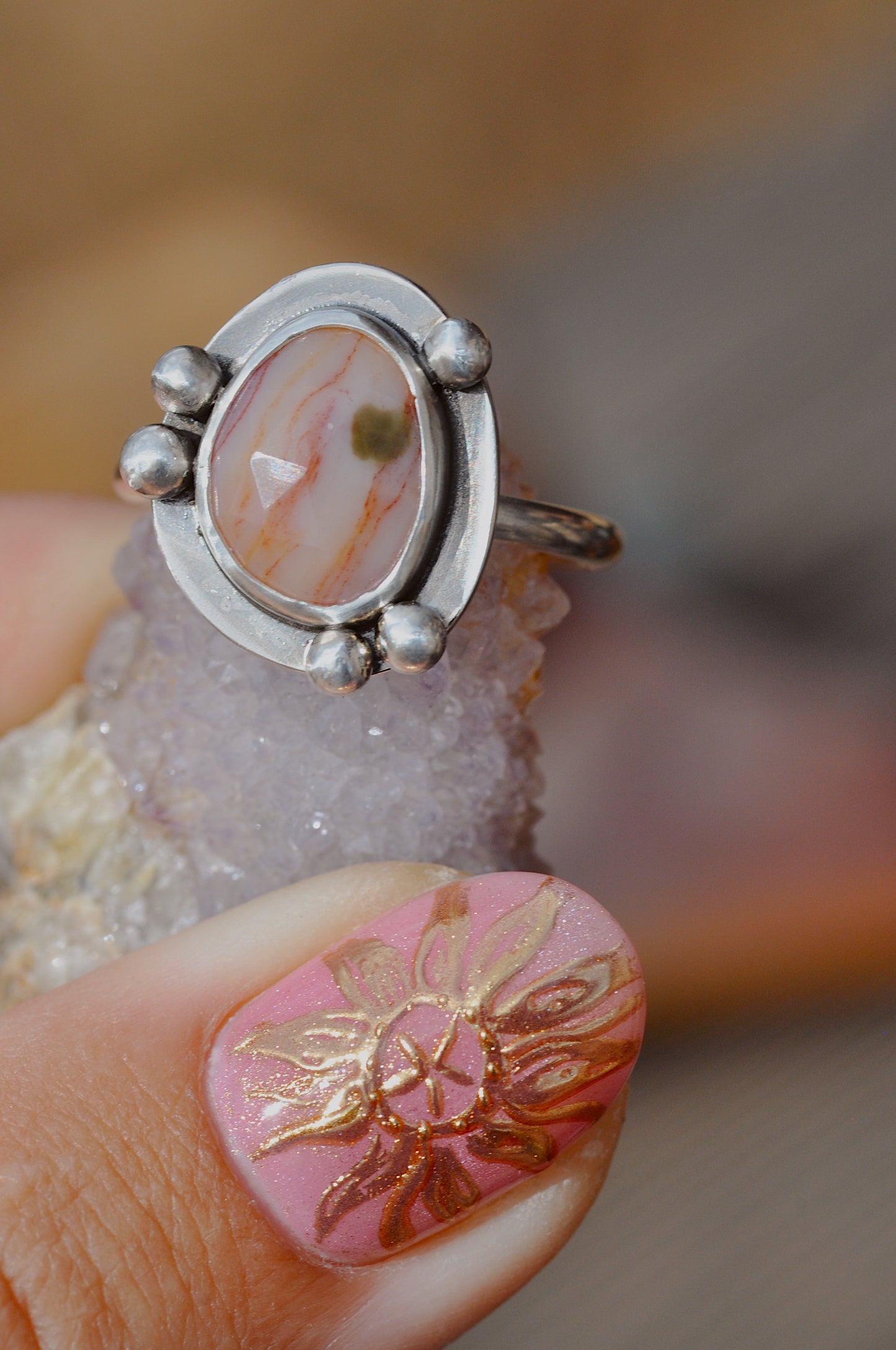 Cinnamon Jasper Ring Size 7