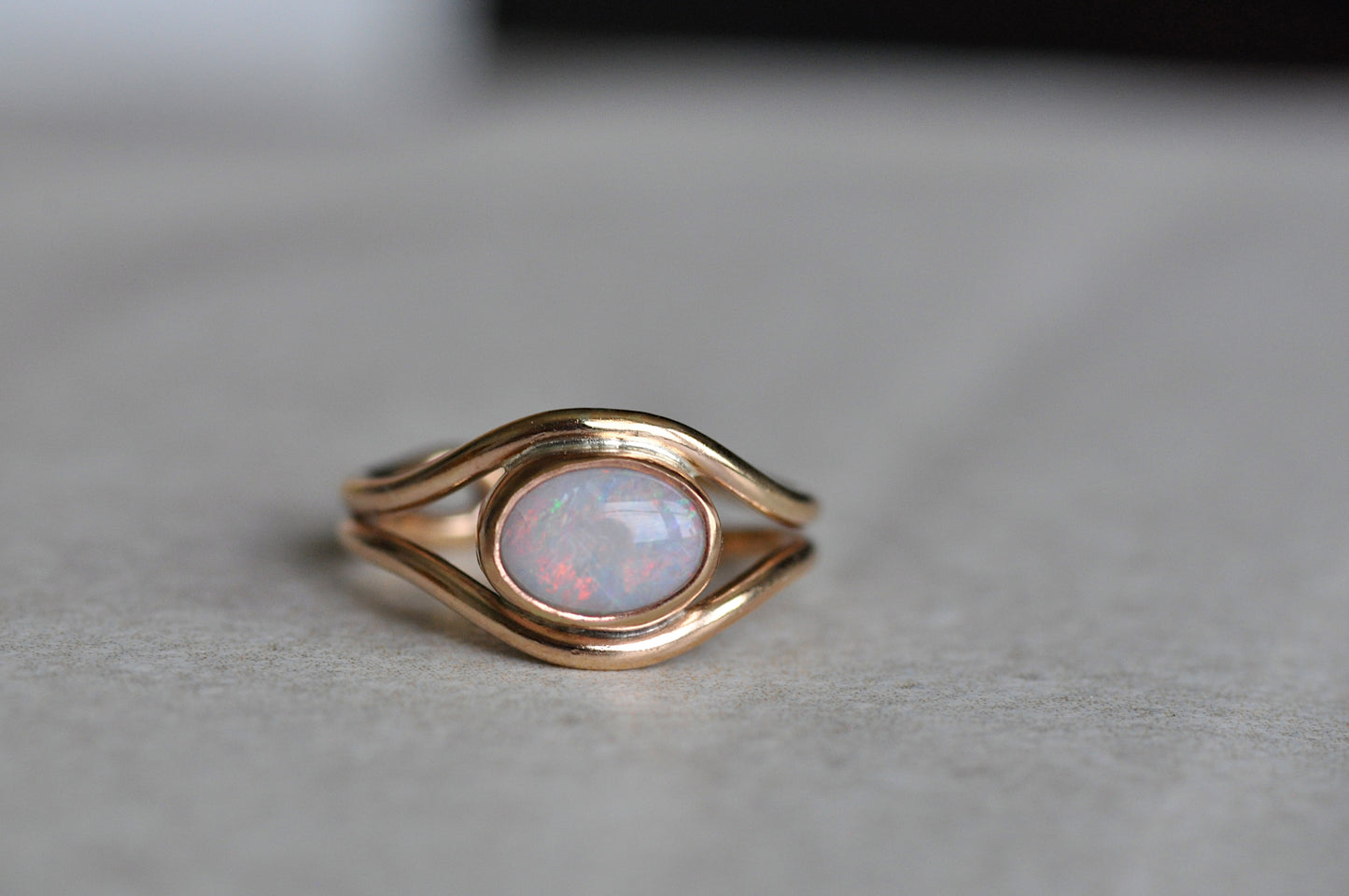 Australian Opal Toe Ring