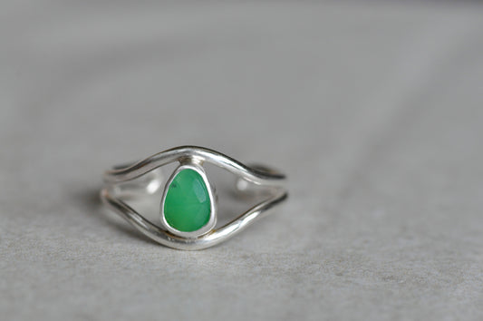 Chrysoprase Toe Ring