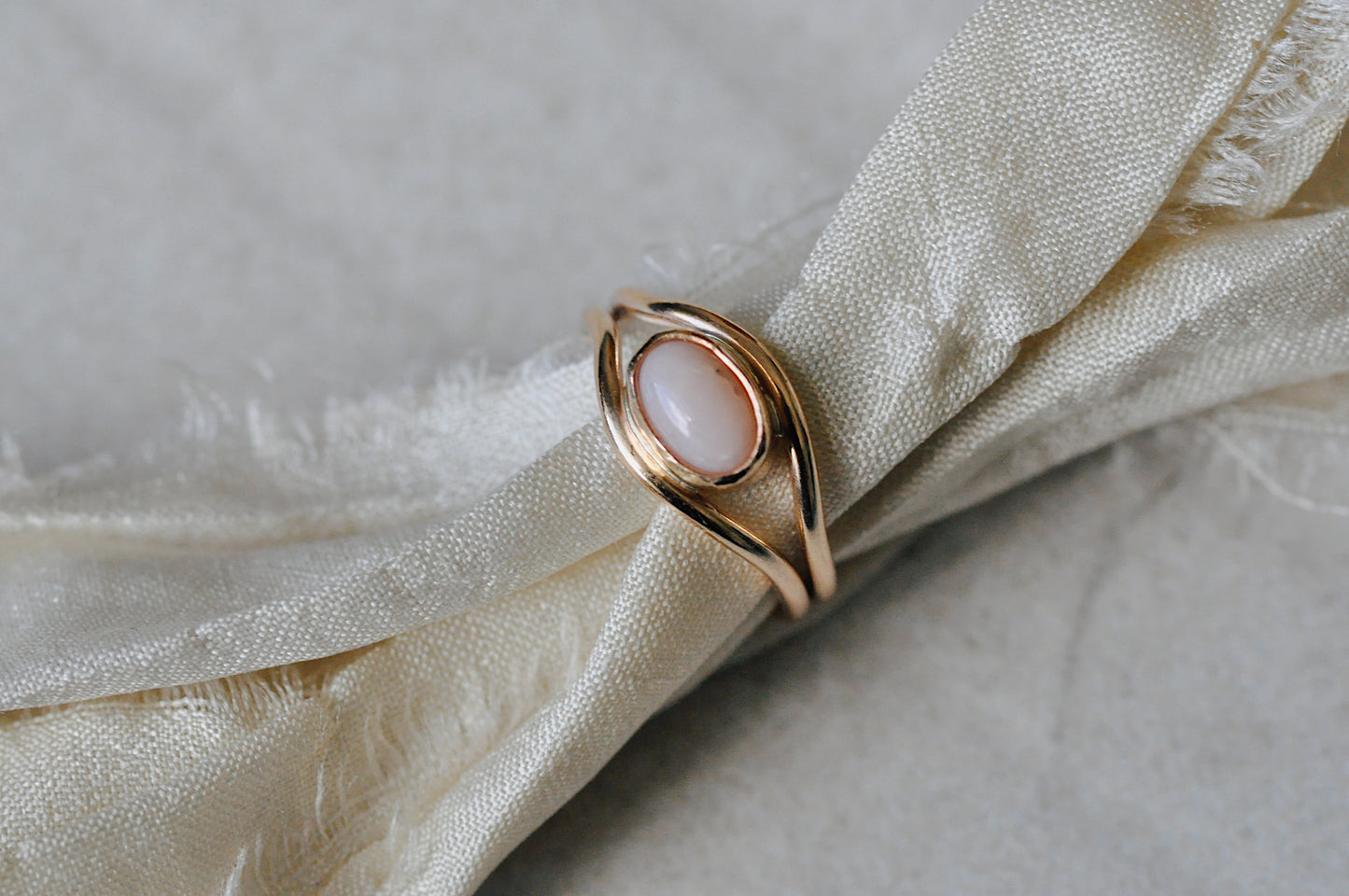 Pink Opal Toe Ring