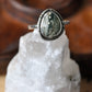 Green Ocean Jasper Ring Size 7.25