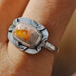 Honey Opal Ring Size 8.25