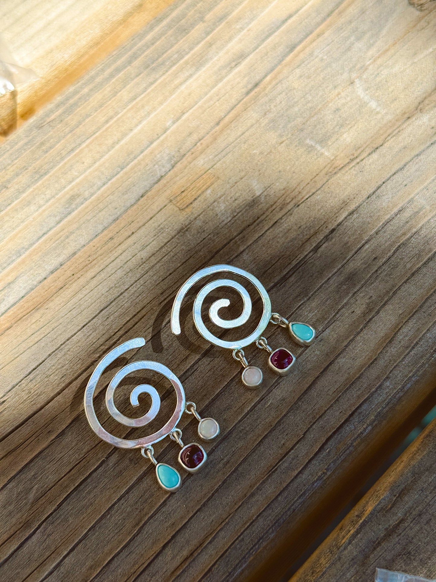 Droplet Spiral Earrings