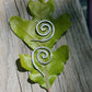 Silver Spiral Hoops