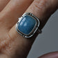 Statement Square Trolleite Ring Size 7.5