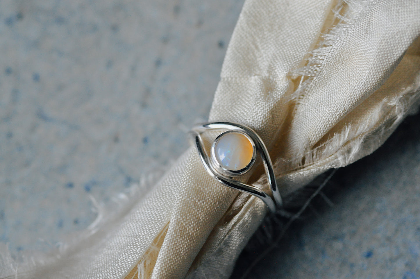 Opal Toe Ring