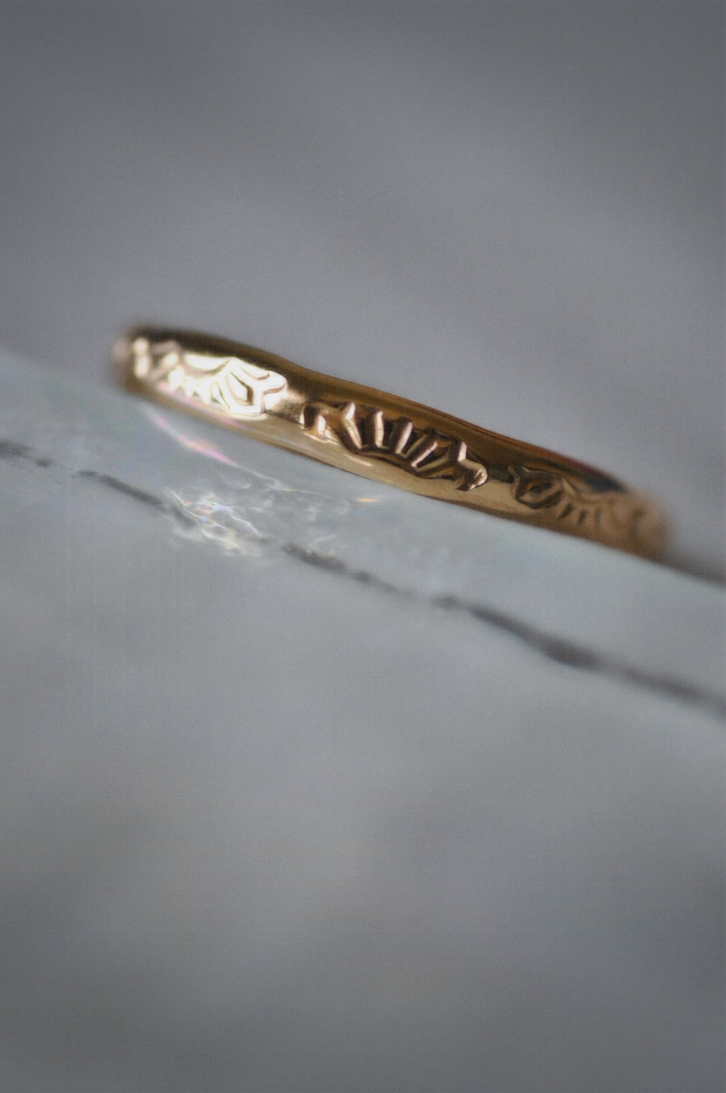Gold Toe Ring Flower