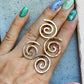 Gold Spiral Hoops