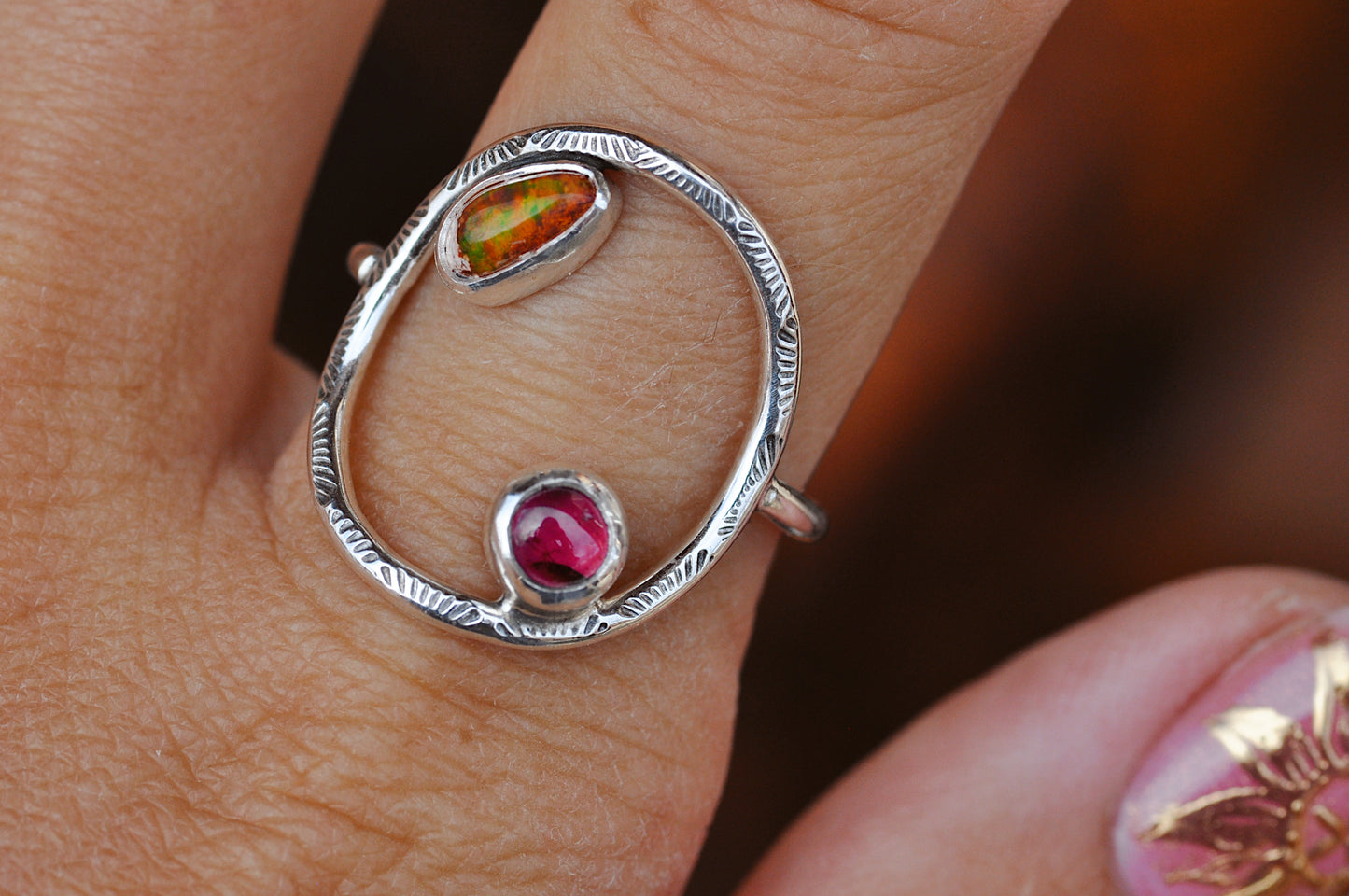 Twin Flame Ring Size 9