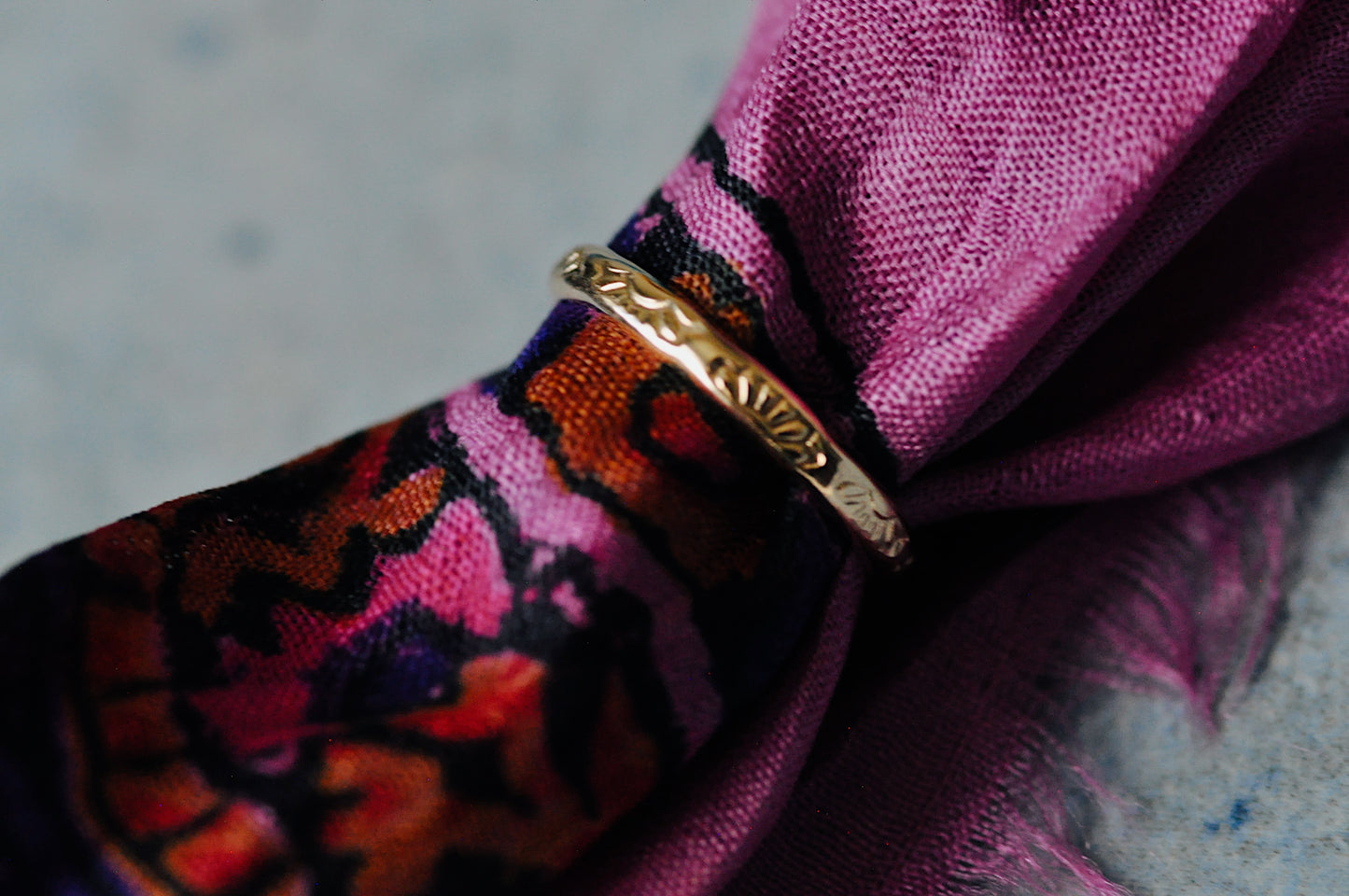 Gold Toe Ring Flower