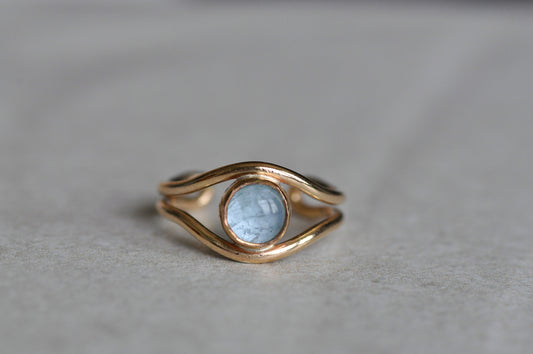 Aquamarine Toe Ring