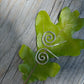 Silver Spiral Hoops