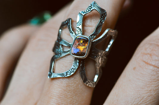 Opal Bloom Ring Size 7.5-8
