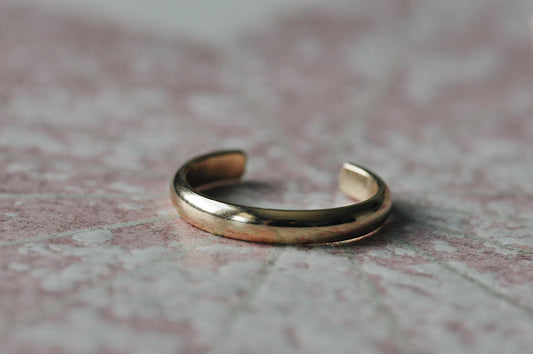 Gold Toe Ring Thick