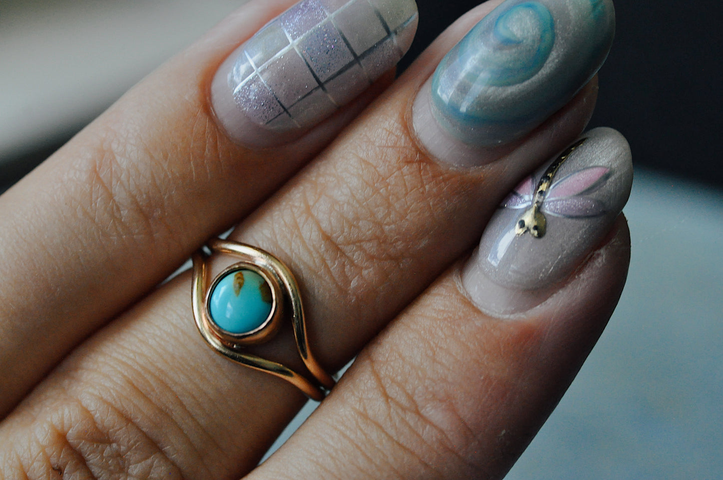 Turquoise Toe Ring