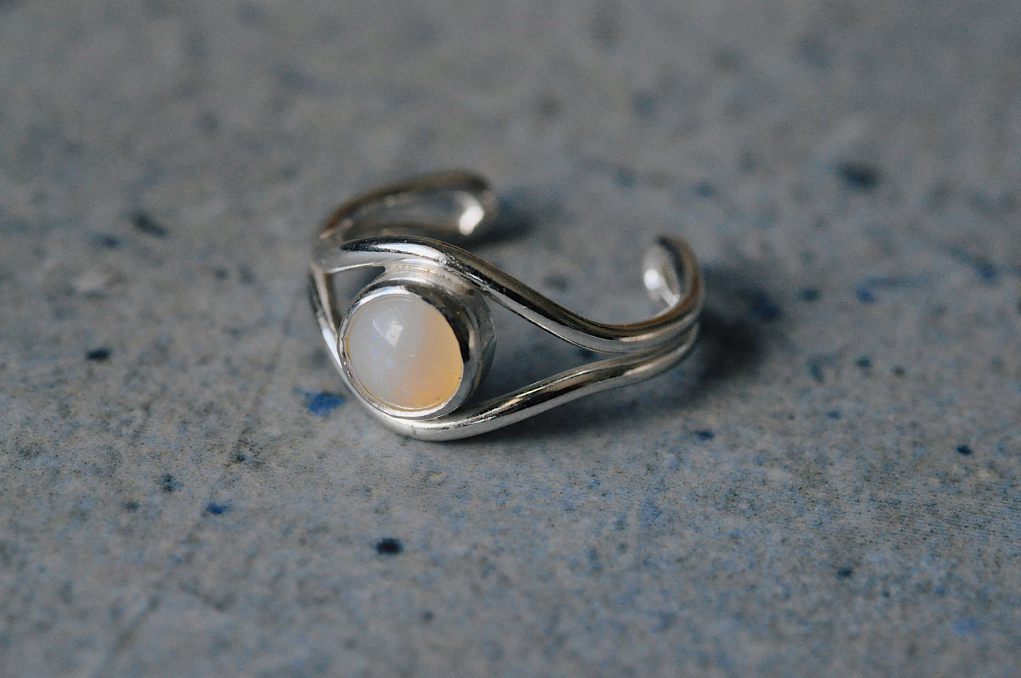 Opal Toe Ring