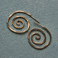 Gold Spiral Hoops