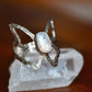 Butterfly Mexican Opal Ring Size 6.5-7