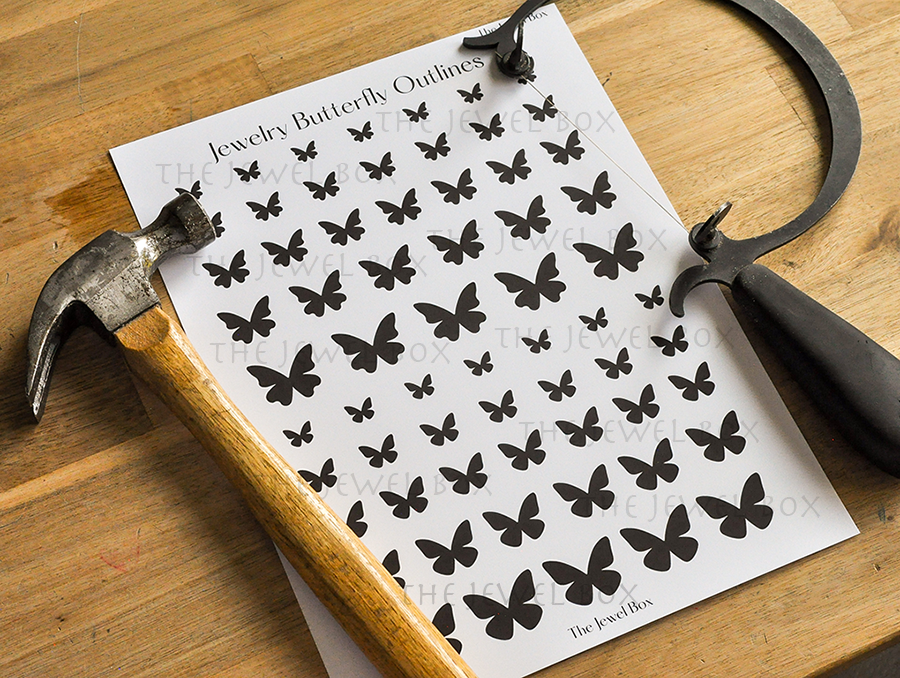 Butterfly Jewelry Template