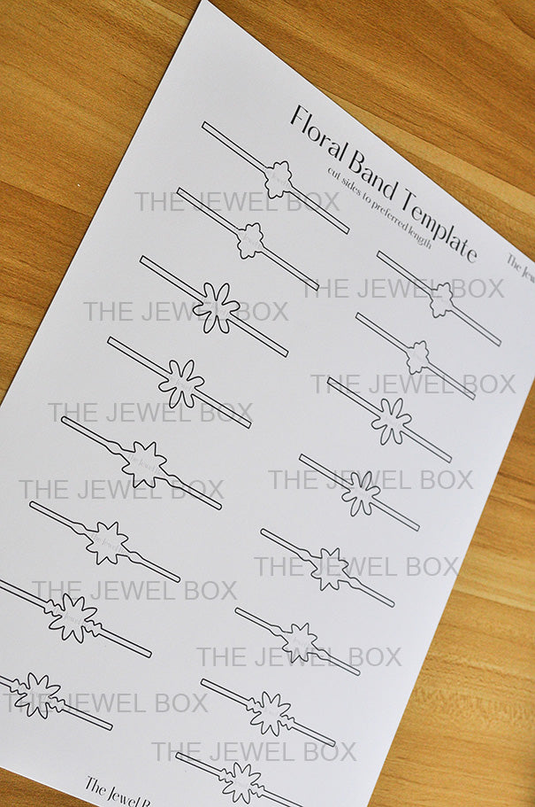 Floral Ring Band Template