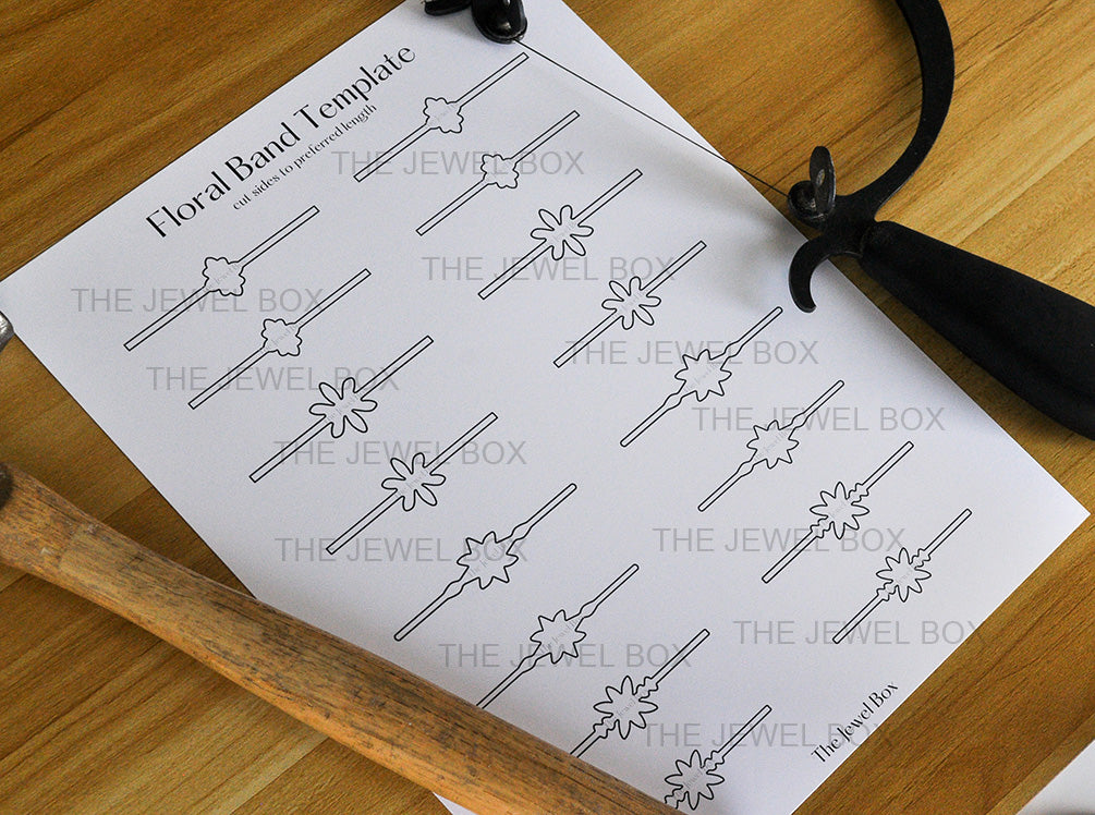 Floral Ring Band Template