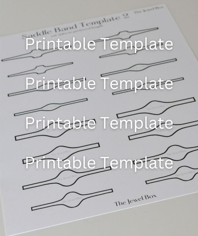 Saddle Ring Band Template